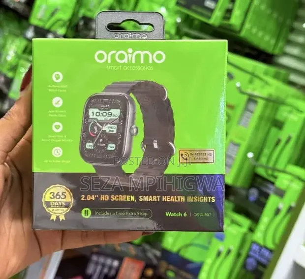 Oraimo Watch 6 (OSW-807) - Kioo Kikubwa cha HD, Teknolojia Mpya - 1