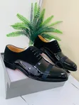 Men's Gucci Design Moccasins - Black Leather - 3