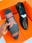 Viatu vya wanaume vya Anax vya ngozi aina ya Moccasins - Nyeusi - 3