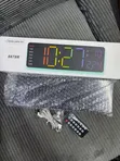 RGB LED Smart Wall Clock with Remote, Alarm, Temp, Date - 3