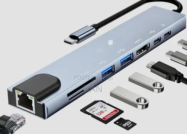 Type-C Hub 8-in-1 USB 3.0 - 1