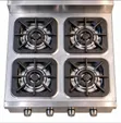 Heavy Duty 4-Burner Commercial Gas Cooker - 2
