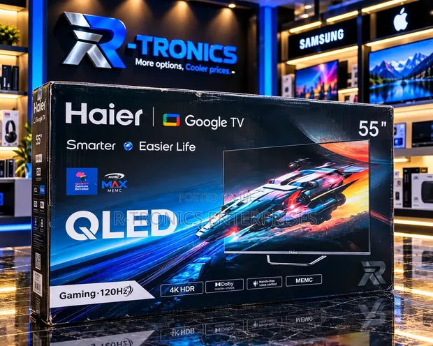 Haier 55" QLED 4K HDR 120Hz Google TV - 1