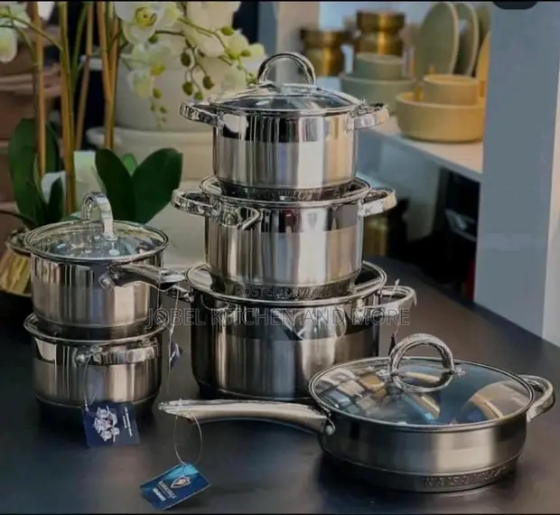 King Cooking Pot Set ya Stainless Steel - 1