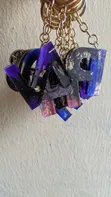 Handmade Resin Letter Keychains - 2