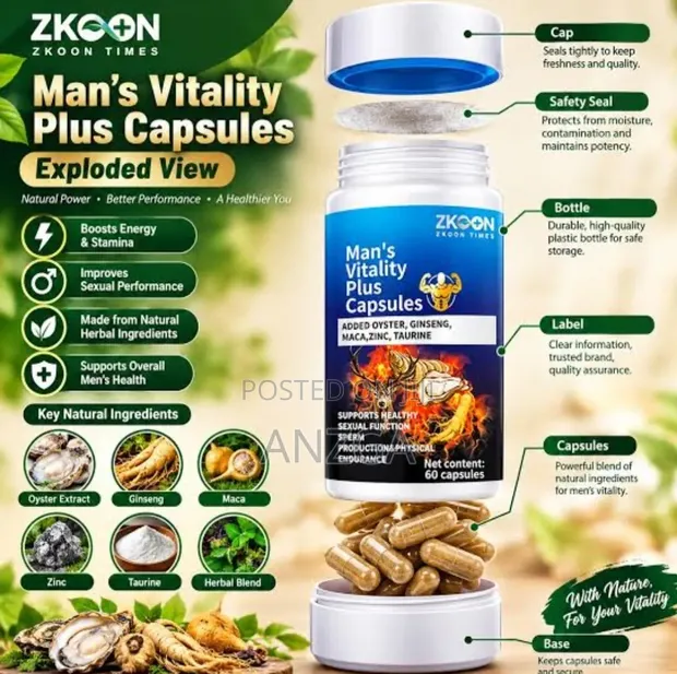 Man's Vitality Plus Capsules - 1