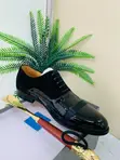 Men's Black Patent Leather & Suede Oxfords - Gucci - 4