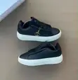 Perforated Suede Platform Sneakers - 2