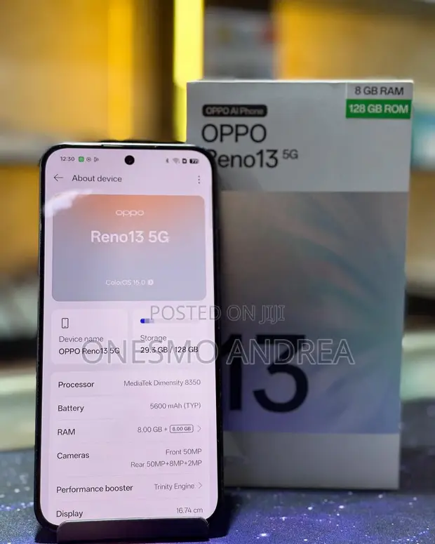 Oppo Reno13 F Mpya 256GB Bluu - 1