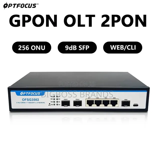 OptFocus GPON OLT 2PON - Inasaidia Watumiaji 256 - 1