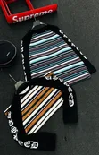 Supreme Polo Yenye Michirizi na Chapa kwenye Mkono (Rangi 2) - 2