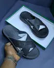 Huayi Cross Strap Leather Slippers - 4