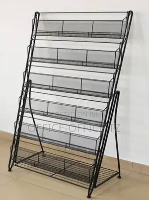 Magazine Display Rack - 5 Shelves