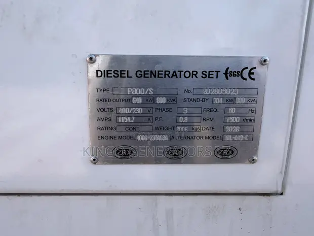 Brand New Perkins 880kVA Generator - 1