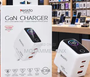 Yesido YC158 140W GaN Charger (2xUSB-C, 1xUSB-A)