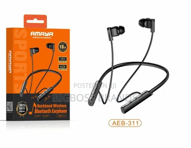 Amaya Neckband AEB-311 Vipaza sauti vya Wireless Bluetooth - 1