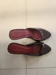 Maroon Kitten Heels Size 41 - 4