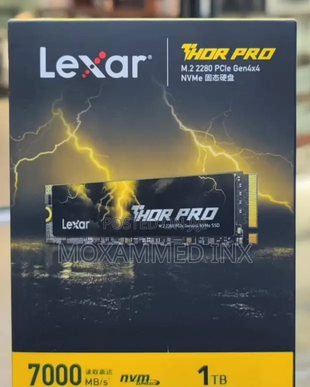 Lexar Thor Pro 1TB M.2 PCIe Gen4x4 NVMe SSD - 1