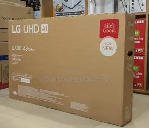 LG 43" UA80 UHD Smart TV - AI webOS 25, HDR10 Pro