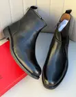 Clarks Black Dress Boots with Side Zipper - 2