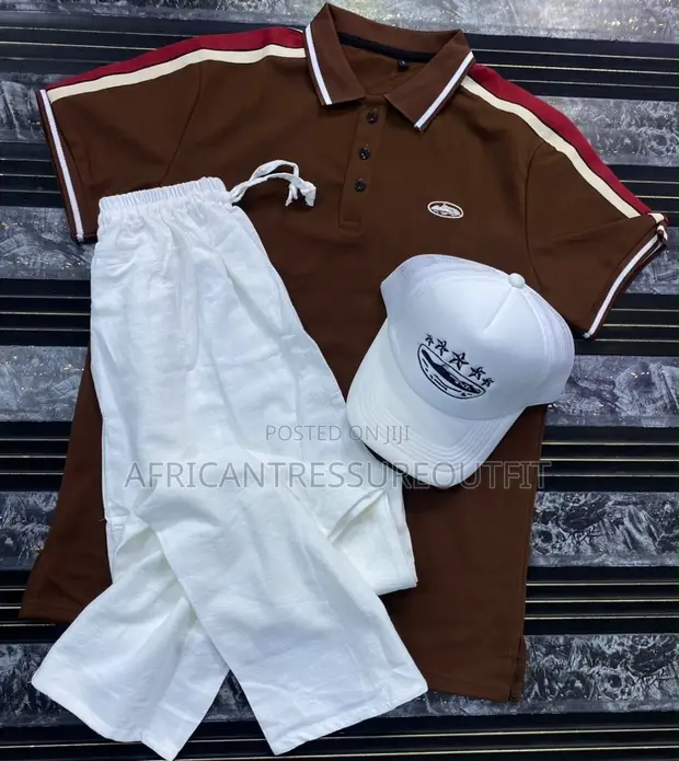 2-Piece Clothing Set: T-Shirt and Lenin Trousers - 1