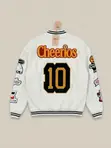Racing-Style Bomber Jacket - Cheerios NASCAR Patches - 1
