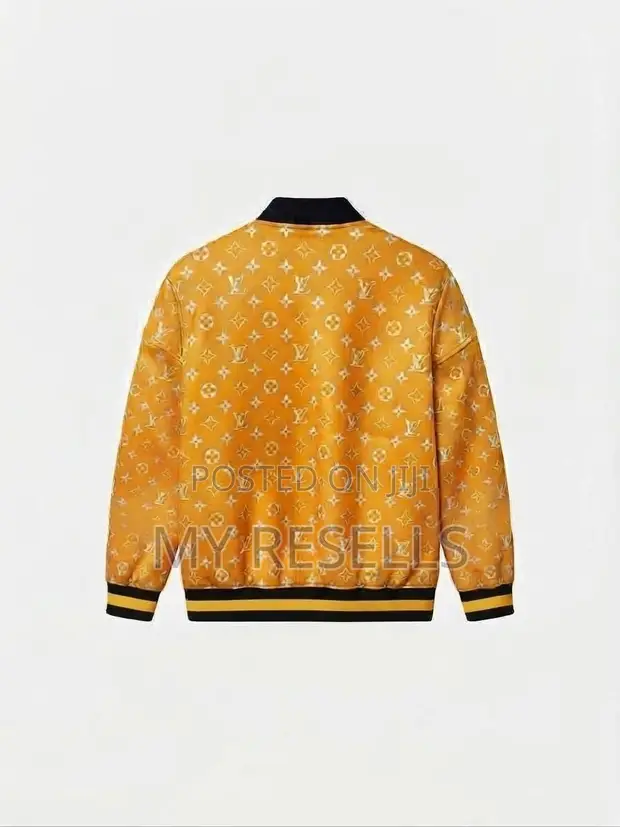 Yellow Louis Vuitton Monogram Zip-Up Blouson Jacket - 1