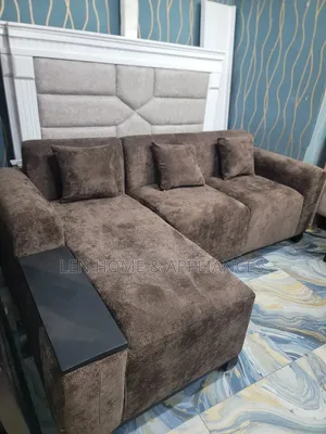Luxury L-Shape Sofa - Chocolate