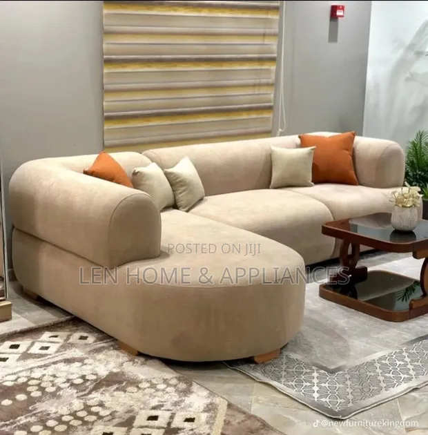 Sofa ya L-Shape ya Kifahari - Mpya Kabisa - 1