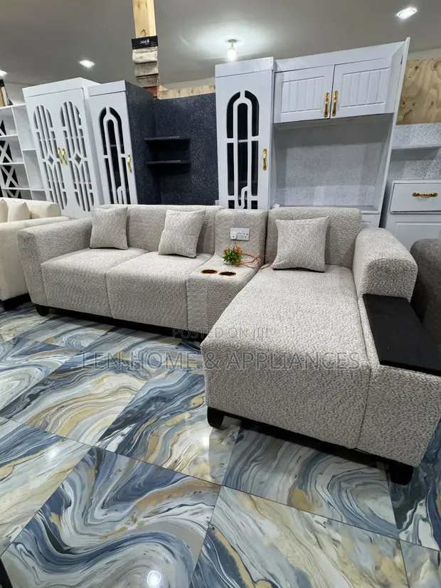 High Luxury L-Shape Sofa - Brand New - 1