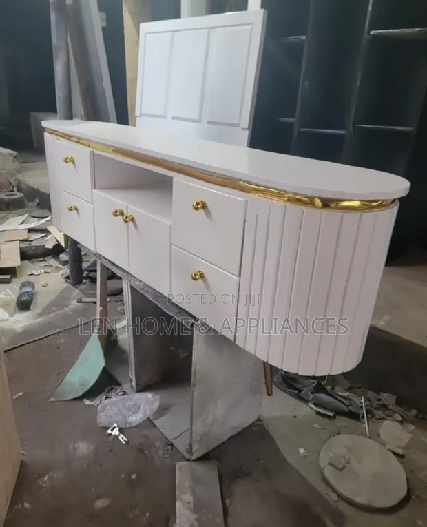 Brand New Wood-Mode Showcase - White and Gold - 1