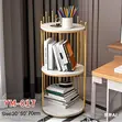 Modern 3-Tier Round Storage Shelf - 2