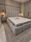 Sofa Bed Mpya - Kitambaa cha Derma Rangi ya Cream - 1