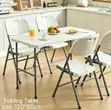 Folding Table & 4 Folding Chairs Set - 2