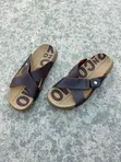 Men's Ecco Leather Sandals Brown - 5
