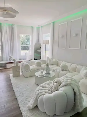 L-Shaped Sofa Set with Single Sofa & Coffee Table
