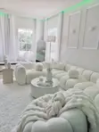 L-Shaped Sofa Set with Single Sofa & Coffee Table - 2