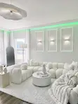 L-Shaped Sofa Set with Single Sofa & Coffee Table - 3