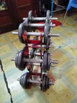 Adjustable Dumbbell Set with Rack (76kg Total) - 3
