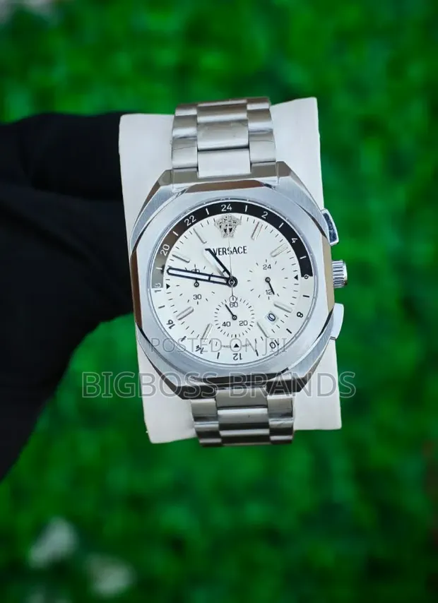 Versace Chronograph Watch ya Kifahari kwa Wanaume - 1