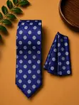 Premium Tie + Pocket Square Set - Designer Collection - 4