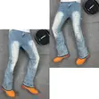 American Eagle Distressed Jeans - Wide Leg, Relaxed Fit - 1