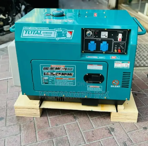 TOTAL Silent Diesel Generator TP250001 - 5kW Single Phase - 1