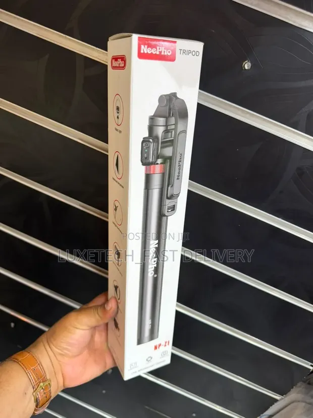 NeePho Tripodi 3-in-1 - Selfie Stick Inayopanuka na Remote - 1