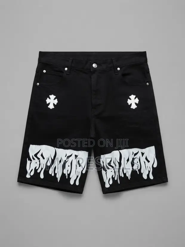 Black Denim Shorts - Brand New - 1