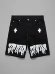 Black Denim Shorts - Brand New - 1