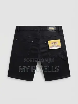 Black Denim Shorts - Brand New