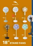 Dolphin Pedestal Stand Fan - Inchi 18 Heavy Duty - 2
