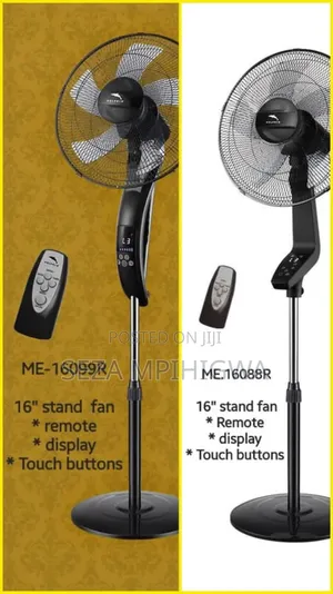 Dolphin 16" Stand Fan ya Kidijitali yenye Remote & Touch Display