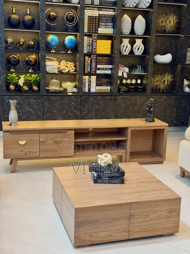Luxury TV Showcase and Modern Coffee Table - 1